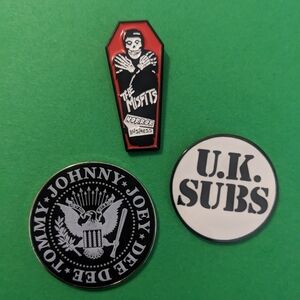 Punk Rock Enamel Pin Set